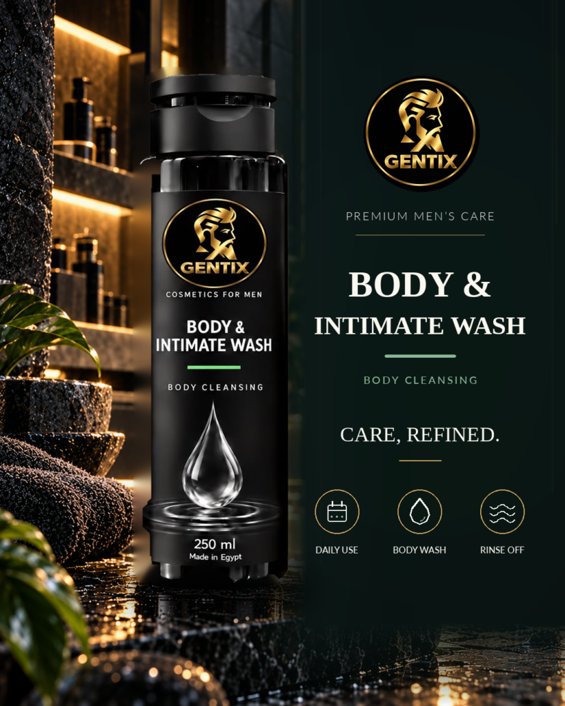 Original GENTIX Body and Intimate Wash 250 ml promotional artwork